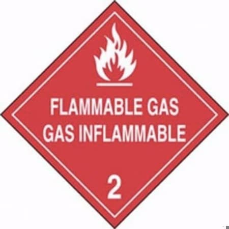 Accuform DOT PLACARD HAZARD CLASS 2  GASES MPLSP3CT100 MPLSP3CT100